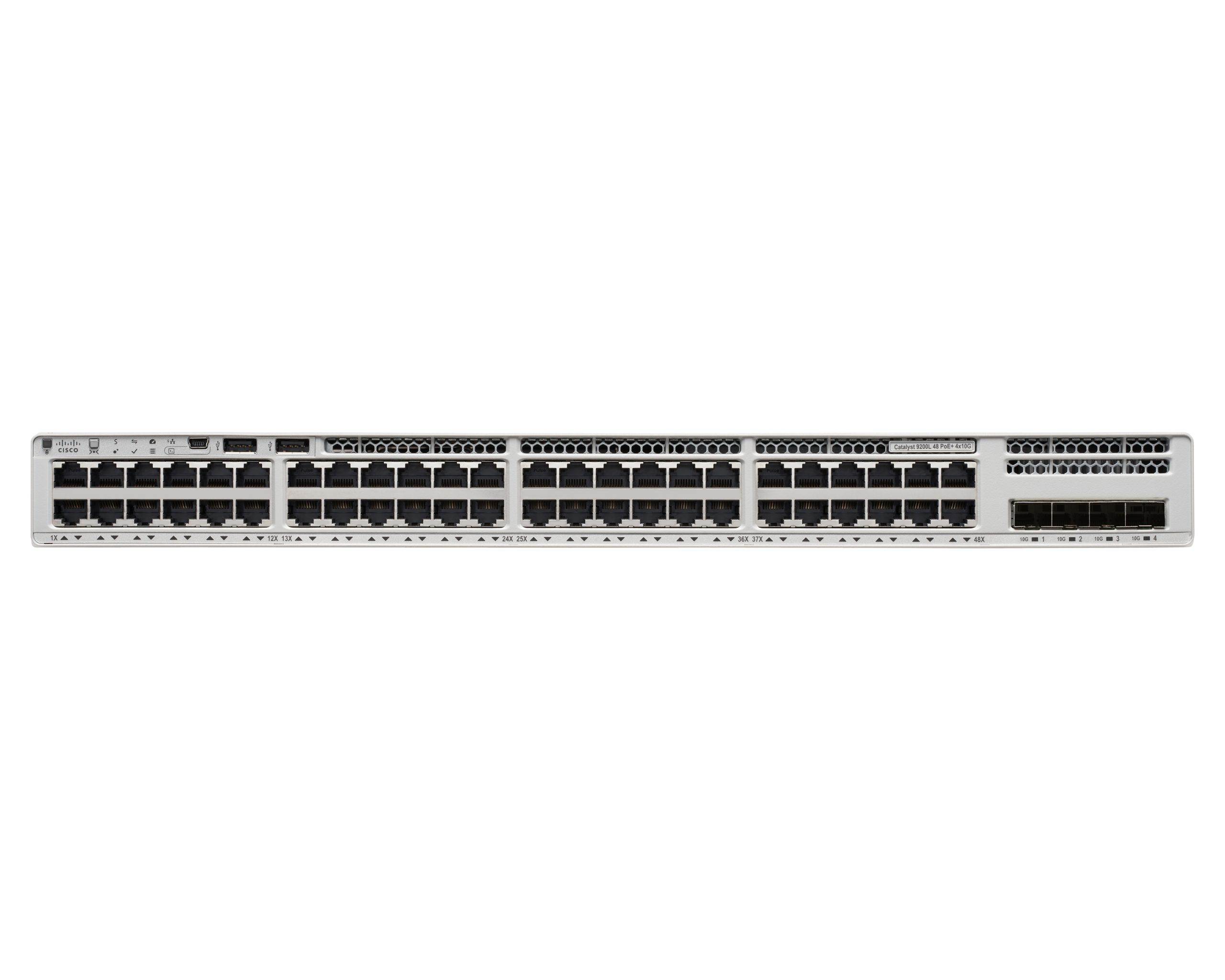 Switch C9200L-48T-4X 2GB RAM 4GB Flash 48 ports data, 4x 1/10G fixed uplinks